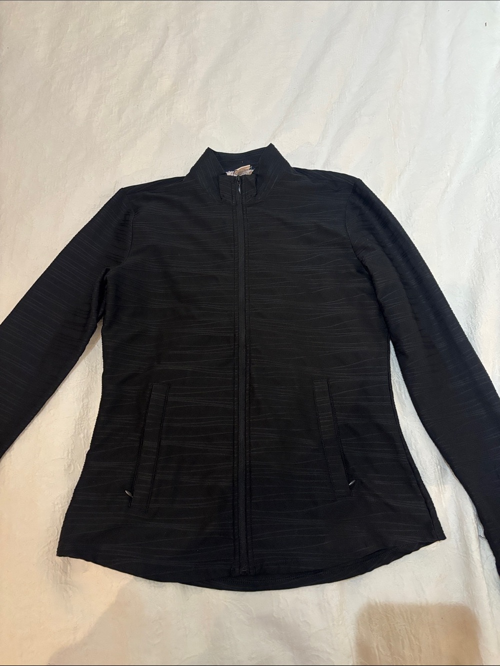 Tommy Bahama Black Zip-up athletic jacket